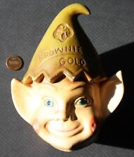 1950-60s Girl Scouts of America Brownie Gold 3-D figural coin bank Elf or Pixie- picture
