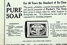 1917 PACKER'S TAR SOAP Advertising Original Vintage Antique Print Ad picture