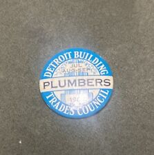1968 Detroit building trades Council Pin Plumber  picture