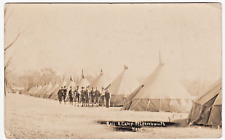 c1908 Fort Leavenworth Kansas KS Camp Tents~Real Photo Postcard picture