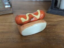 Vintage Ceramic Hot Dog Salt and Pepper Shakers picture