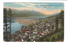 Postcard AK Juneau Alaska Aerial View c.1915 G1 picture