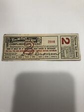 Vintage Tim McCoys Real Wild West Show Ticket picture