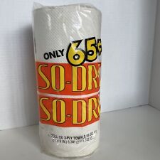 Vintage NOS SO-DRI SO-DRI Paper Towel in Unopened Original 65cent Packaging. picture