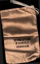 The National City Bank Canvas Deposit Bag of Evansville, Indiana Bag picture