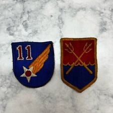 World War II WW 2 11th Air Force Army Air Force USAAF Insignia Badge Patches picture