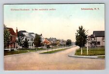 Schenectady NY-New York, Glenwood Blvd Residential Area, c1908 Vintage Postcard picture
