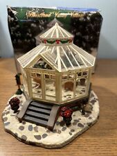 Vtg Heartland Valley Christmas Village Gazebo Lighted House With Box EUC picture