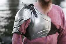 shoulders protection Armor / Steel pauldrons - larp armor - shoulder Armor picture