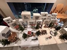 Special Lot of Dept 56 Dicken's Village, Buildings, People, Trees, Snow, Etc. picture