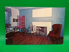 Vintage Postcard Living Room Of Gibson House, Greenwich, New Jersey picture
