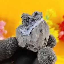 Unique 50g Neutral Rainbow Quartz & Apophyllite Amethyst Flower  Geode Display  picture