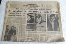 December 8, 1963 (section A) 16-pages Boston Herald Newspaper JFK OSWALD HISTORY picture