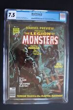 MARVEL PREVIEW #8 LEGION of MONSTERS 1976 BLADE MORBIUS ManThing Zombie CGC 7.5 picture