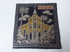 Vintage NAGASAKI JAPAN Miniature Tapestry EMBROIDERED Cloth PATCH picture
