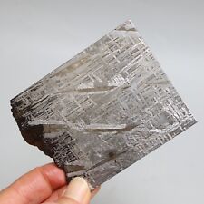 165g Muonionalusta Meteorite ,  Naturally Iron Meteorite slice, Collection F242 picture