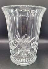 Vintage Genuine Lead Crystal Vase Diamond Pattern picture