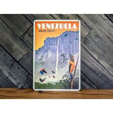 Vintage Style Venezuela Travel Sign - Angel Falls picture