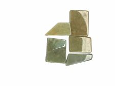5x Golden Jade Cut Polished Pieces Various Shapes Healing Crystals Health Wealth picture