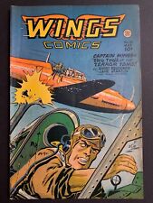 Wings Comics 81 VG+ -- Fiction House GGA Bob Lubbers 1947 picture