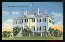 1938 Thomaston Maine Knox Memorial Building Vintage Postcard M1250a picture