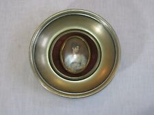 Vtg A Cameo Creation? Lady in Blue Dress Metal Framed Cameo rr picture