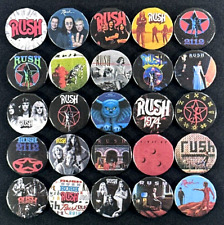 RUSH Classic Rock Band 70s 80s Prog Rock Music Pinback Buttons, 1
