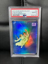 2021 TOPPS CHROME STAR WARS GALAXY 28 LEAP OF FAITH PURPLE REFRACTOR /25 PSA 10 picture