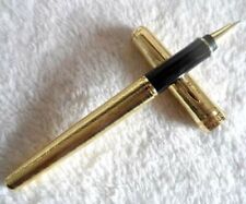 Outstanding Gold Parker Sonnet Fine Nib Rollerball Pens Black Ink Refill picture