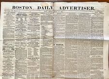 Aug 21, 1863, Boston Daily Advertiser CIVIL WAR NEWSPAPER, VG- Condition picture