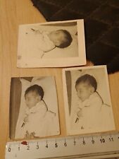 3 X VINTAGE 1953s  photo POST MORTEM (dead Baby) Italy 1953s picture