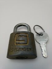 Vintage Slaymaker Cylinder Padlock Lock With Key picture