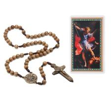 10mm Wood St. Michael Rosary Comes Boxed picture