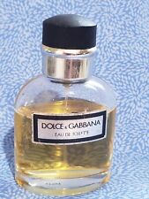 Dolce & Gabbana Pour Homme  Eau Toilette  2.5 oz VINTAGE 75% FULL read picture