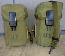 SET OF 2 US M1967 MAG POUCH 1969 NYLON VIETNAM AMMO POUCH picture