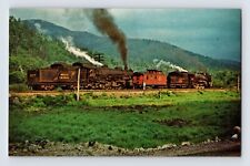 Postcard Main Central Railroad Train Crawford Notch NH 1970s Unposted Chrome picture