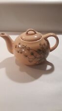 Beautiful Vintage Himark Peach Floral Teapot Made in Taiwan picture
