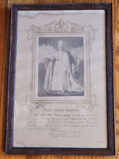 RARE SSPX 1908 POPE PIUS X APOSTOLIC BENEDICTION PLENARY INDULGENCE SEAL SIGNED picture
