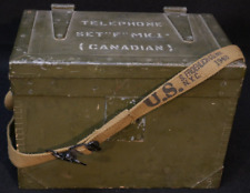 WWII Canada Army Field Telephone Set 