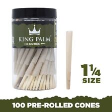 King Palm 1 1/4 Cones Holds 0.75 Gram 100 Pack Pre Rolled Cones picture
