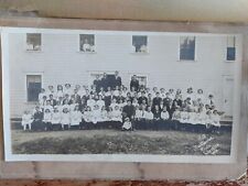 1912 Photo Class Or Large Family Mounted On Board In Paper Folder. 5x10 Anitique picture