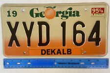 Georgia Used License Plate Circa 1995 Dekalb County picture