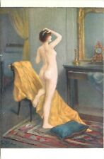 Postcard C-1910  Sexy Risqué  woman Boudoir #333 interior 24-5635 picture