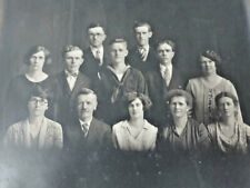 ORIG VTG 1930s ~ 1940S FAMILY STUDIO PORTRAIT 8x10in Photo ~ Ships FREE picture