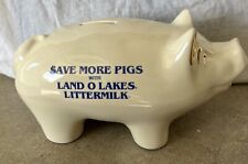 VINTAGE Rare LAND O LAKES Advertising Figurine Display Land O'lakes PIG-HOG Save picture