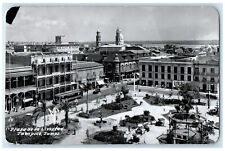 1957 Plaza De La Livertad Tampico Tamaulipas Mexico RPPC Photo Postcard picture