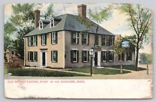 Vtg Post Card Old Wright Tavern, Built in 1747, Concord, Mass. F312 picture