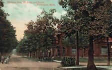 1909 Women's Club Greater Muskegon Webster & 2nd St Vintage Michigan Postcard picture