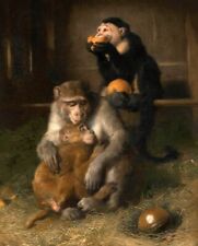 Oil painting R.A-Sir-Edwin-Henry-Landseer-doctor-s-visit-to-poor-relations-at-th picture