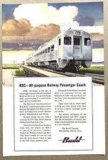 Vintage 1950 Original Print Ad Full Page - Budd All-Purpose Railway picture